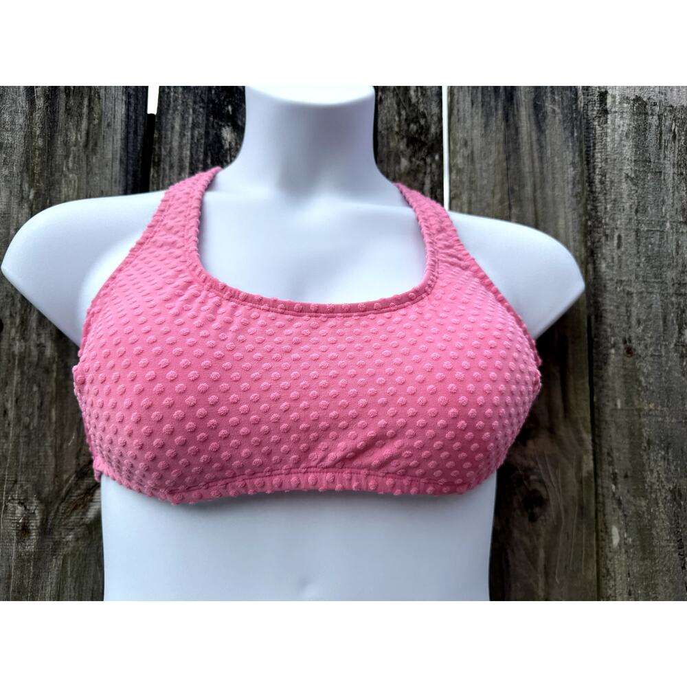 Cupshe pink bikini top tie back women's 0X